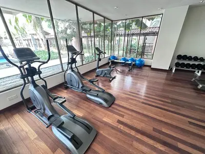 a gym with several exercise bikes in a room at 183 Ampang KLCC by Widebed in Kuala Lumpur