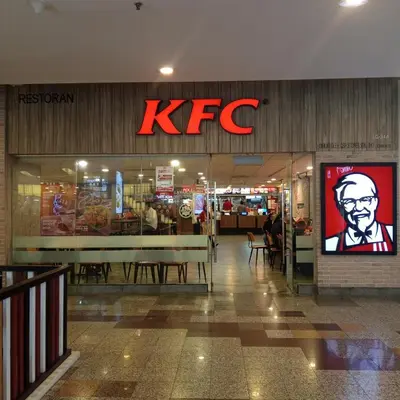 a kfc store with a sign on the front of it at Krish Apartment At Times Square in Kuala Lumpur