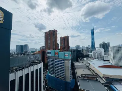 a view of a city skyline with tall buildings at Fairlane Bukit Bintang by Lily in Kuala Lumpur