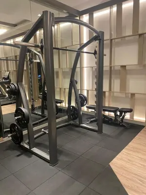a gym with several treadmills and a treadmill at Agile Bukit Bintang Save Home in Kuala Lumpur