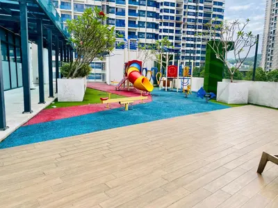 a playground on the roof of a building at Supper Suite By Reizz Residence in Kuala Lumpur