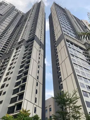 two tall buildings standing next to each other at agile residence at gorgeous luxury in Kuala Lumpur