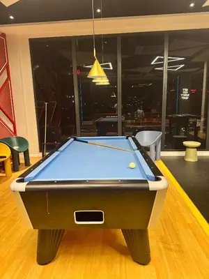 a pool table in the middle of a room at Majestic Residence klcc by Stay Suites in Kuala Lumpur