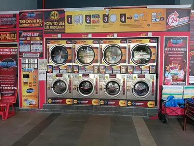 a display of washing machines in a store at Sky Residence at TRION KL in Kuala Lumpur