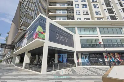a building with a large billboard in front of it at Met 1 Mont Kiara - 3 min to Publika Mall - 2B2B for 4 in Kuala Lumpur