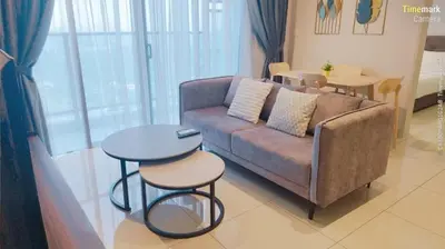 a living room with a couch and a table at trion in Kuala Lumpur