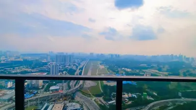 a view of a city from the top of a building at trion in Kuala Lumpur