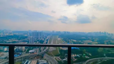 a view of a city from the top of a building at trion in Kuala Lumpur