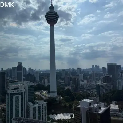 a view of a city with a tall tower at vortex luxury APATMENT BY FRINDSHIP in Kuala Lumpur