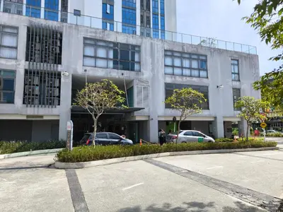 a building with cars parked in front of it at 02 Kuala Lumpur KL Mid Valley The Garden 9Seputeh Vivo Soho 4PAX in Kuala Lumpur