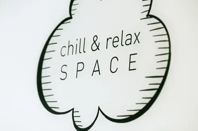 a drawing of a pepper with the words chill and relax space at Revopackers Beds and Bunks in Kuala Lumpur