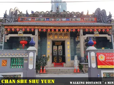 a chinese building with a sign in front of it at Lavana Hotel, Chinatown in Kuala Lumpur