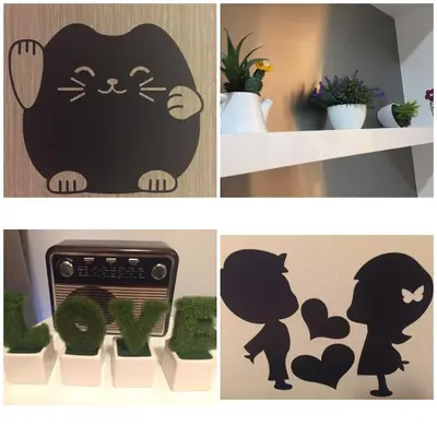 a picture of a black cat and a picture of a shelf at Homely Apartment with Great Facilities and Free Parking in Kuala Lumpur