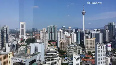 a city skyline with a lot of tall buildings at Sunbow Suites @ Times Square Kuala Lumpur in Kuala Lumpur