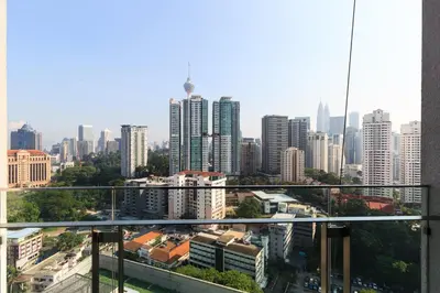 a view of a city skyline with tall buildings at Robertson Suites by Airhost in Kuala Lumpur