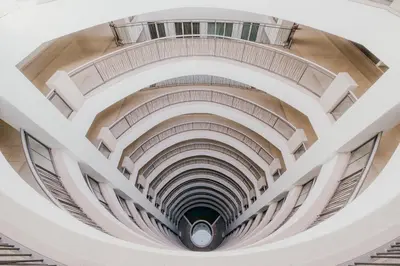 a view of a spiral staircase in a building at Rex Ollie @ 231 TR Suite in Kuala Lumpur