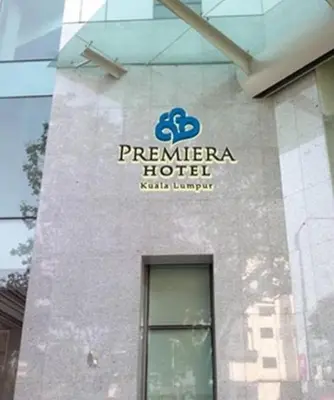 a hotel sign on the side of a building at Premiera Hotel Kuala Lumpur in Kuala Lumpur