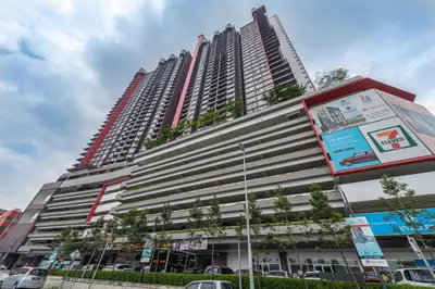 a tall building with plants on the side of it at PV21 Setapak, Wangsamaju, Melawati, 15min to KLCC B36a in Kuala Lumpur
