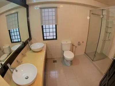a bathroom with a toilet and a sink and a shower at #PERFECT# Location BUKIT BINTANG Apartment in Kuala Lumpur
