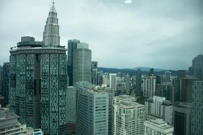 a view of a large city with skyscrapers at Yemala Suites at Vortex KLCC in Kuala Lumpur