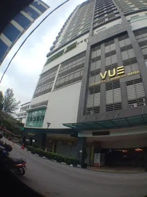 a large building with a vuc sign on it at VUE RESIDENCES SERVICE SUITE 2 ROOMS DELUXE 6 Pax in Kuala Lumpur