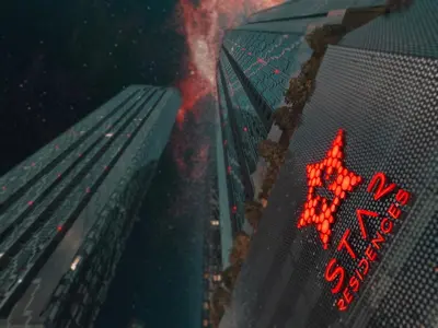 a close up of a street sign next to a building at Like Home Star KLCC in Kuala Lumpur