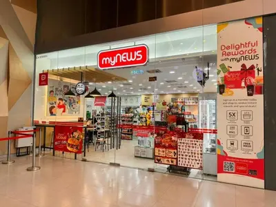 a nris grocery store in a shopping mall at Valencia Dorm at Mercu Summer Suites KLCC in Kuala Lumpur