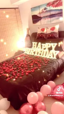 a large chocolate cake with hearts on top of it at Fahrenheit88-Japan Theme Bukit Bintang Kuala Lumpur 2R2B 6Pax in Kuala Lumpur