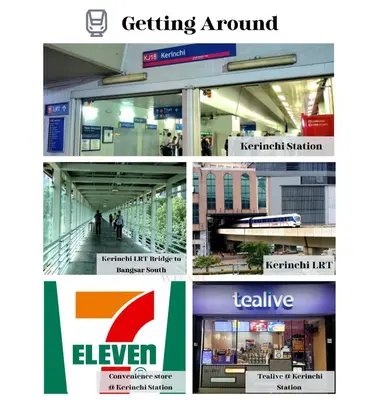 a collage of four pictures of a building at The Parkville - Bangsar Trade Centre in Kuala Lumpur
