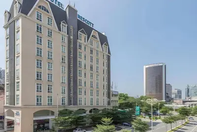 a rendering of a hotel building in a city at Palette KL Sentral Station Formerly Scott Hotel in Kuala Lumpur