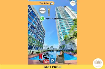 a flyer for a apartment building in a city at Pacific Home Petaling Jaya by Seven Sins in Petaling Jaya