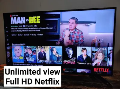 a television screen with a bunch of tv personalities at Dorsett Residence KL Private Studio apartment in Kuala Lumpur