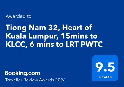 a screenshot of a phone with the words heart of kuala lumpur at Tiong Nam 32, Heart of Kuala Lumpur, 15mins to KLCC, 6 mins to LRT PWTC in Kuala Lumpur