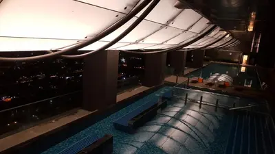 a swimming pool on the top of a building at M-City Ampang in Kuala Lumpur