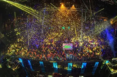 an overhead view of a crowd of people at a concert at Central 2BR Apt 5 mins to KLCC Twin Towers in Kuala Lumpur