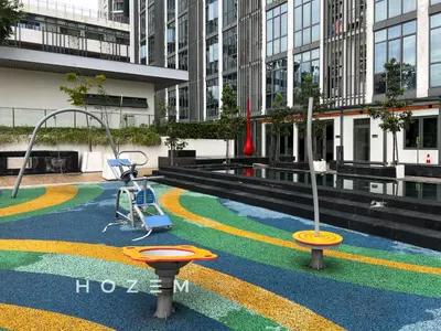 a playground in a building with a swing at SBR2B Hozem KL1305 Apartment Old Klang Road in Kuala Lumpur