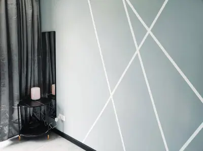 a mirror in a room with black curtains at Neu suites 007- 2 bedrooms klcc in Kuala Lumpur