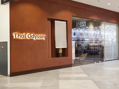 a store front with a sign that reads third odyssey at Stylish KL Suite, KLCC View, Next to LRT, Datum Jelatek By Atlantis Management in Kuala Lumpur