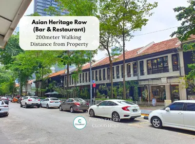 a group of cars parked on a city street at Anggun Homestay King Bed Studio KL City Bukit Bintang by Cloud Host in Kuala Lumpur