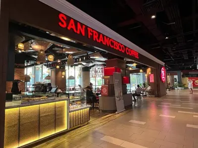 a sant tran takeaway store in a shopping mall at PROMO Connected Train 2 Bedroom ABOVE MALL 289 in Kuala Lumpur